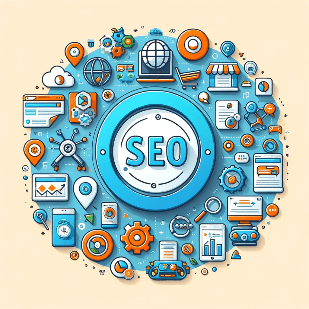 Gráfico detallando factores clave de SEO para e-commerce, incluyendo palabras clave y optimización de página. | Posiciona.Digital