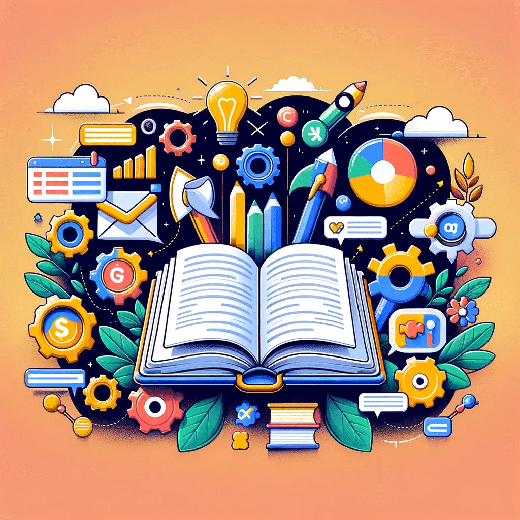 Libro abierto con consejos de copywriting para mejorar en Ads, estilo moderno. | Posiciona.Digital