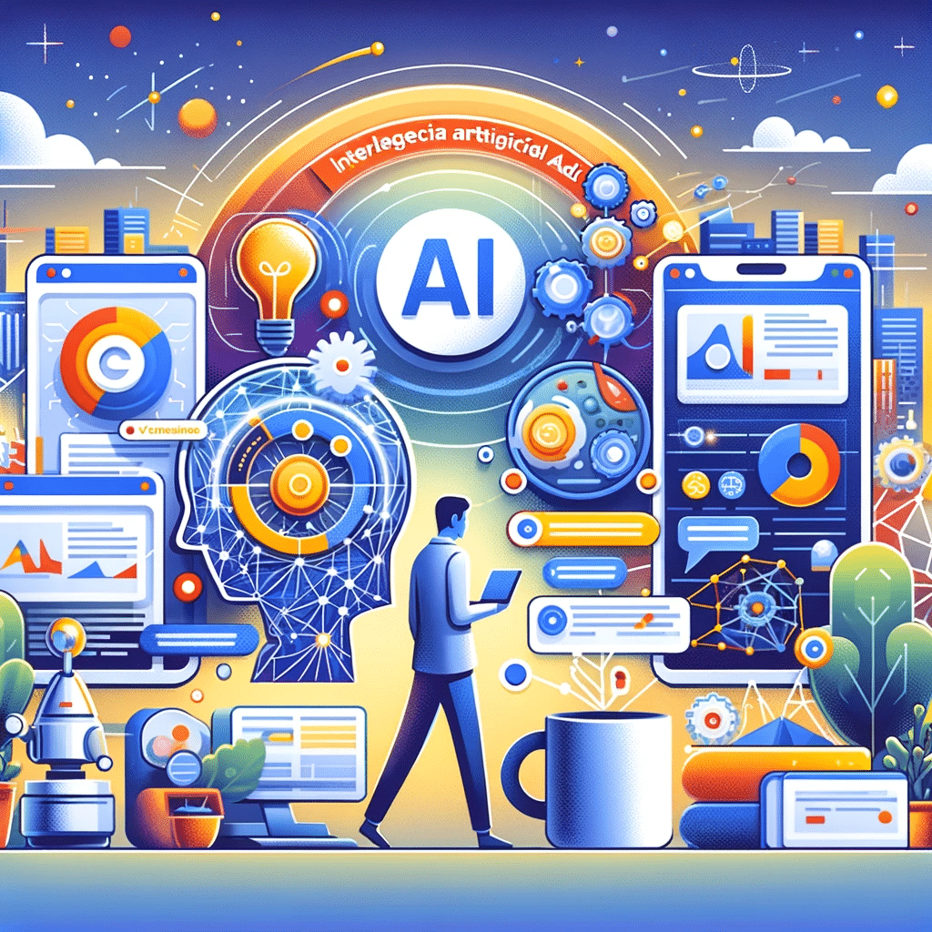 AI optimizando anuncios en Google con eficiencia y análisis | Posiciona.Digital
