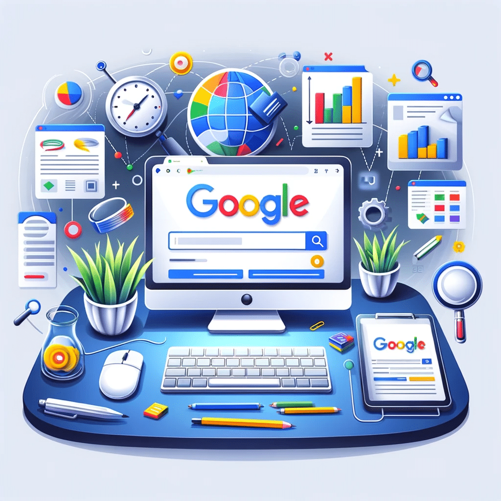 Imagen de un portátil mostrando una web optimizada para SEO con elementos clave como palabras clave. | Posiciona.Digital