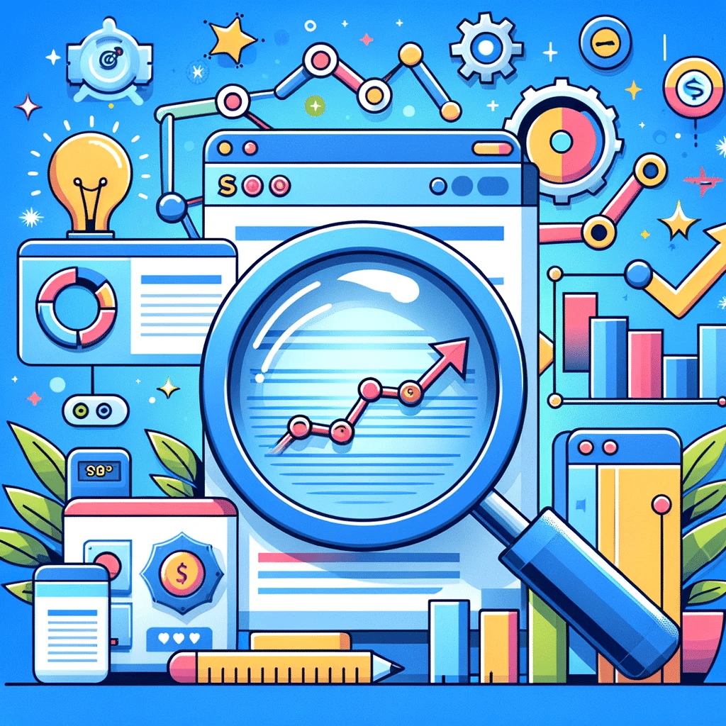 Ilustración de optimización SEO con Elementor y plugin para posicionamiento web eficaz | Posiciona.Digital
