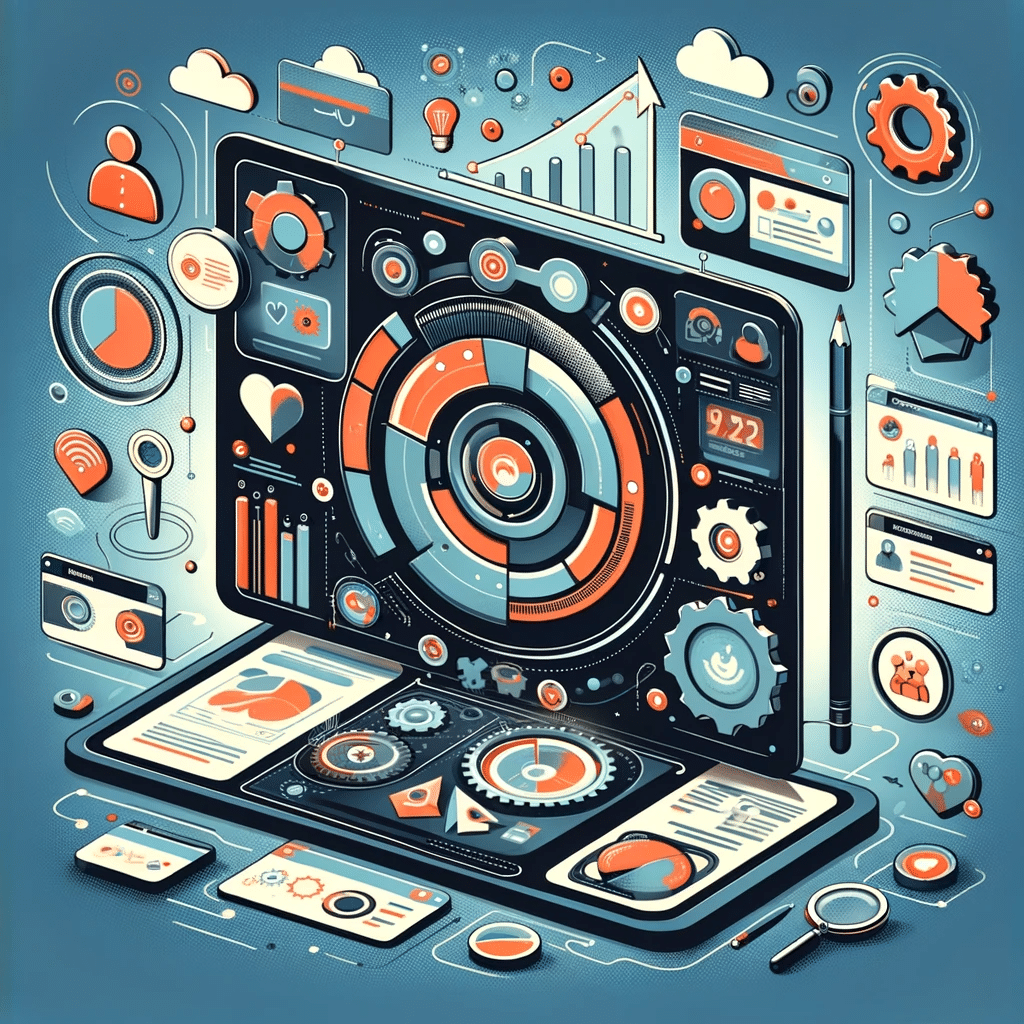 Ilustración sobre experiencia de usuario y personalización en marketing digital con interfaz interactiva | Posiciona.Digital