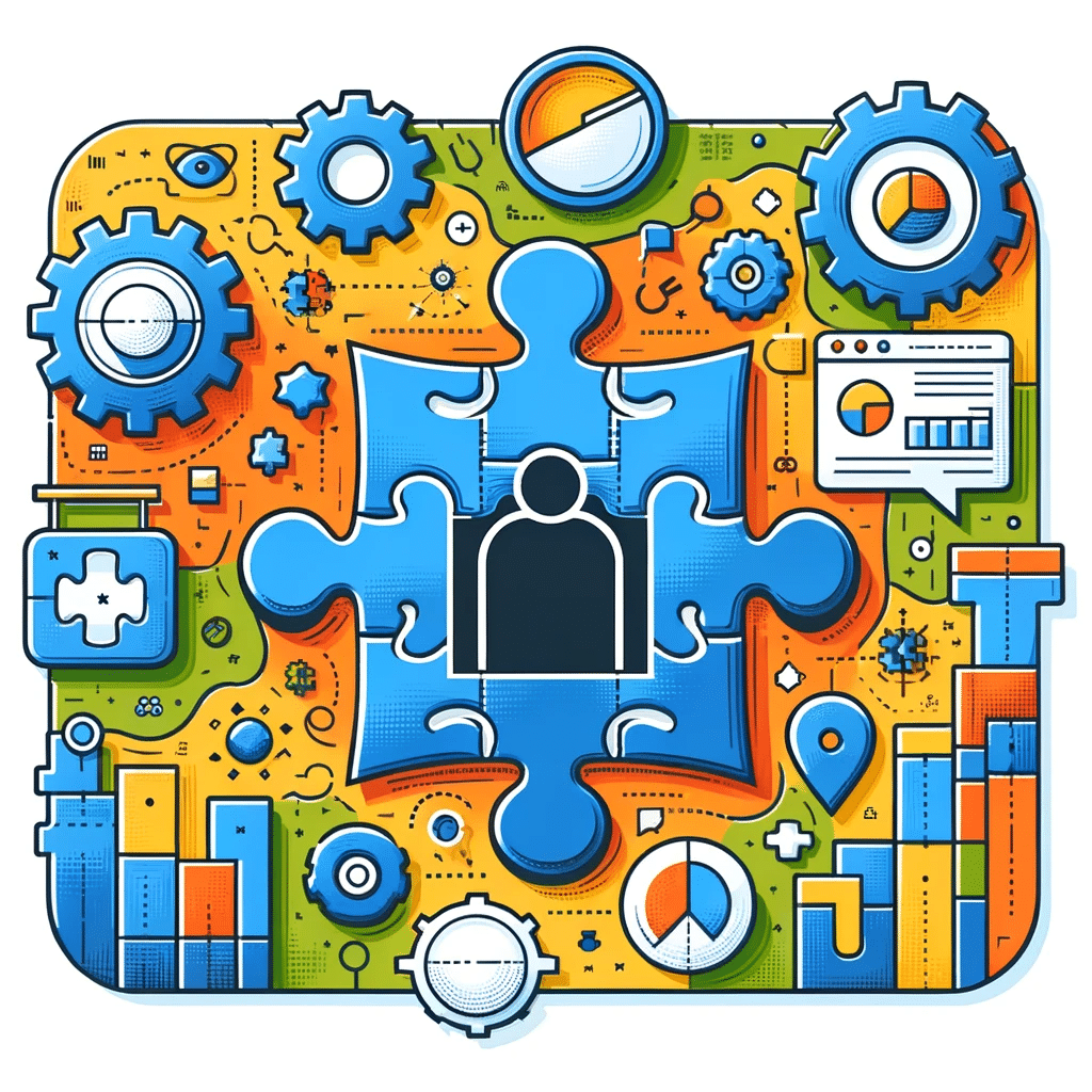 Puzzle completo de SEO con análisis predictivo, simbolizando mejores prácticas | Posiciona.Digital