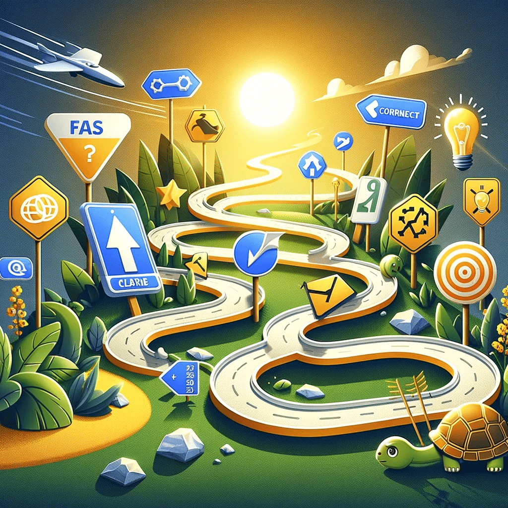 Obstáculos en gestión de Google Ads con símbolos de errores y soluciones. | Posiciona.Digital