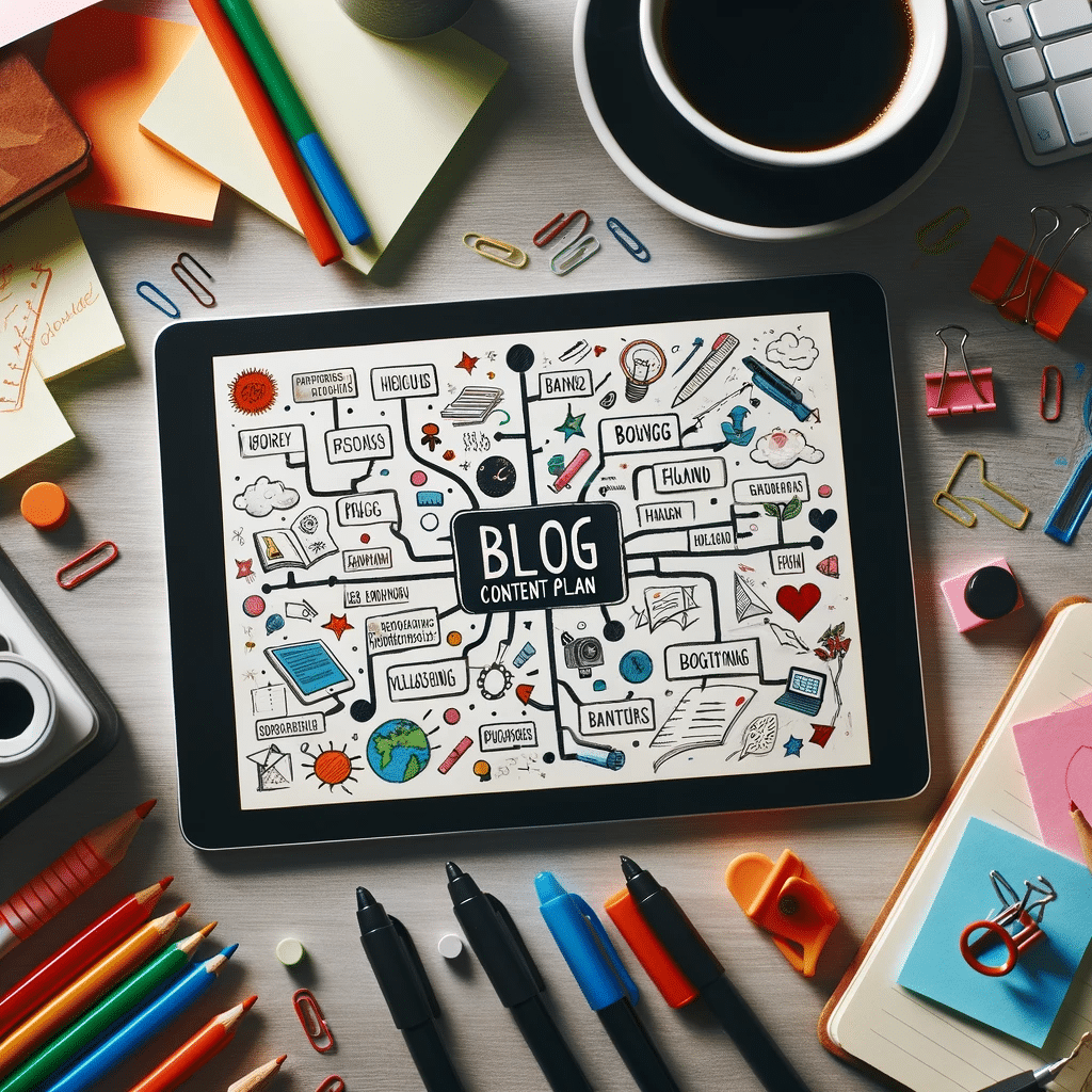 Espacio de trabajo para planificación de contenidos. desarrollando un plan de contenido efectivo para tu blog | Posiciona.Digital