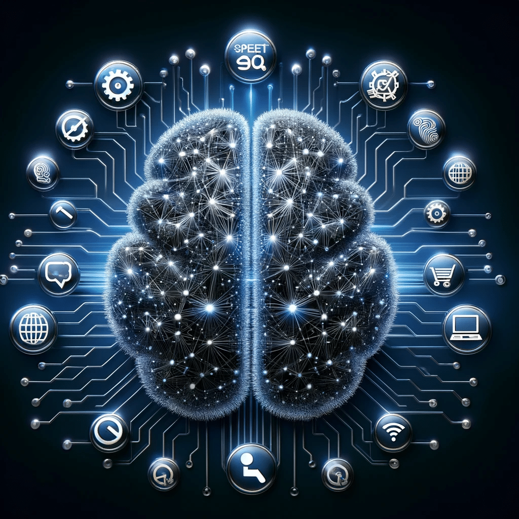 Cerebro digital simboliza cómo crear SEO técnico en modo de creacion de contenidos  | Posiciona.Digital