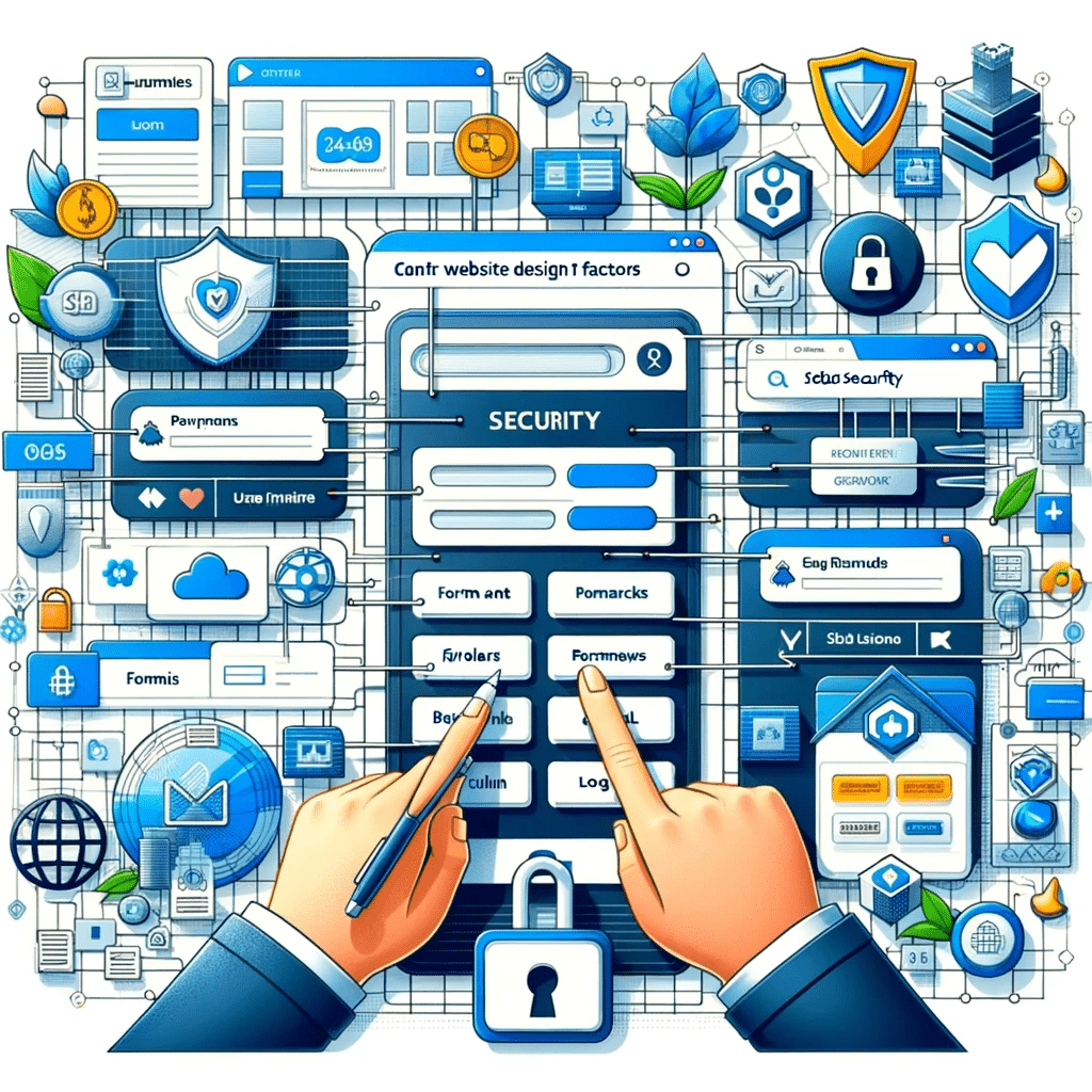 Elementos de diseño web conectados con la seguridad | Posiciona.Digital