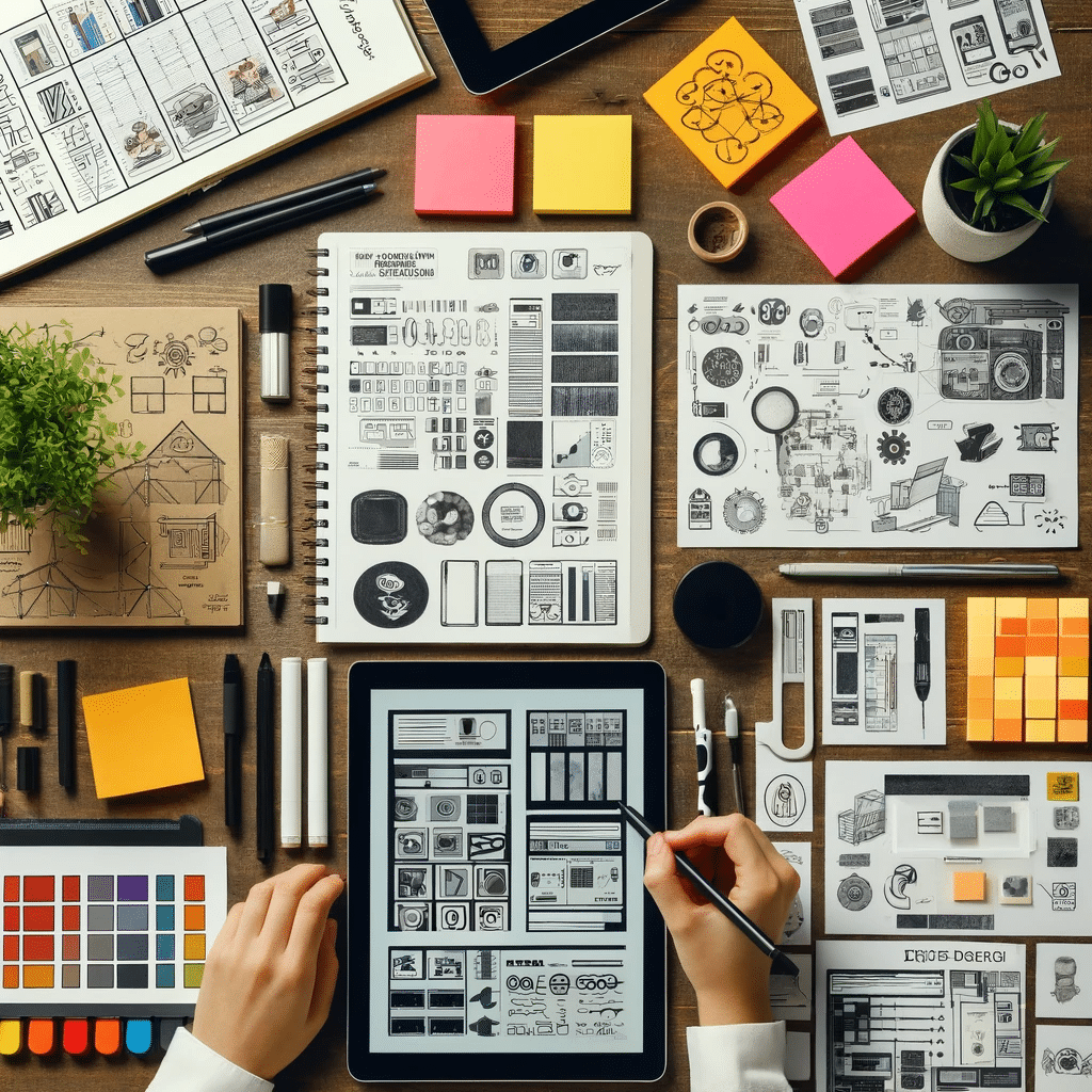 Espacio de trabajo de diseño UX | Posiciona.Digital