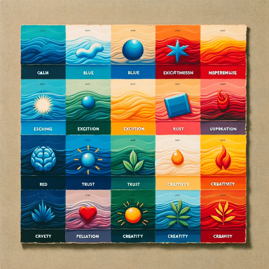Muestra de colores con emociones para diseño web | Posiciona.Digital