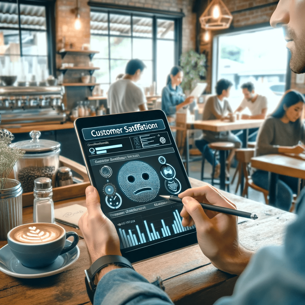 Análisis de feedback con IA en cafetería. Empresa marketing negocio mundo información productos correo electrónico problemas lenguaje natural canales tecnología | Posiciona.Digital