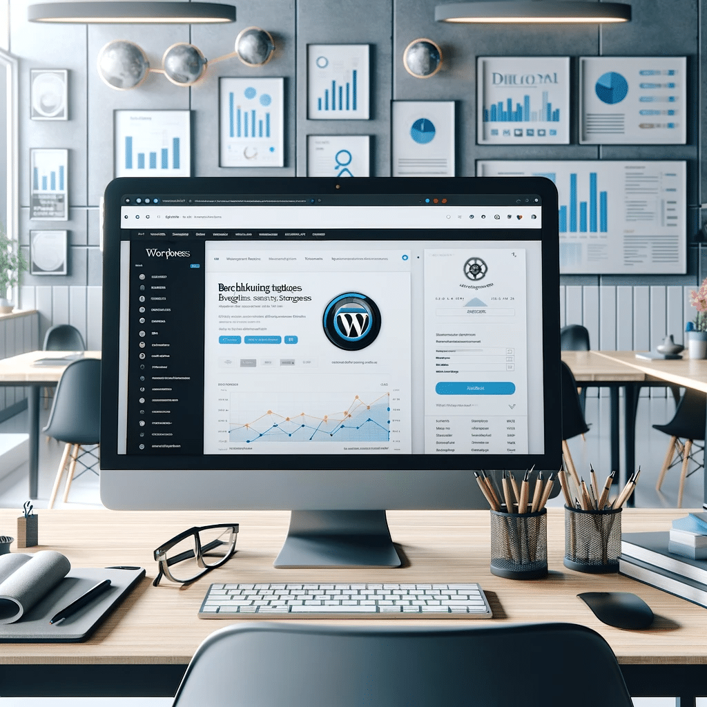 Espacio digital moderno con herramientas SEO en WordPress | Posiciona.Digital