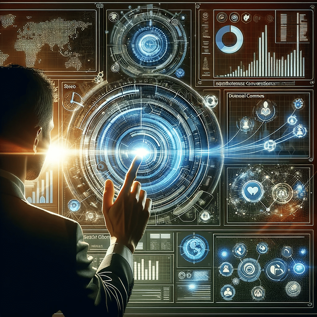 Profesional actualizándose en SEO y comercio. Marketing Inteligencia artificial , comercio electrónico de clientes de mensajería ecommerce | Posiciona.Digital