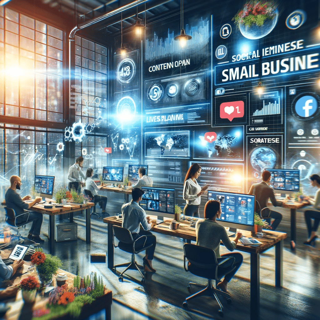 Equipo de pymes utilizando redes sociales para crecer. Usuarios en Red Social como Facebook, herramienta de negocios | Posiciona.Digital