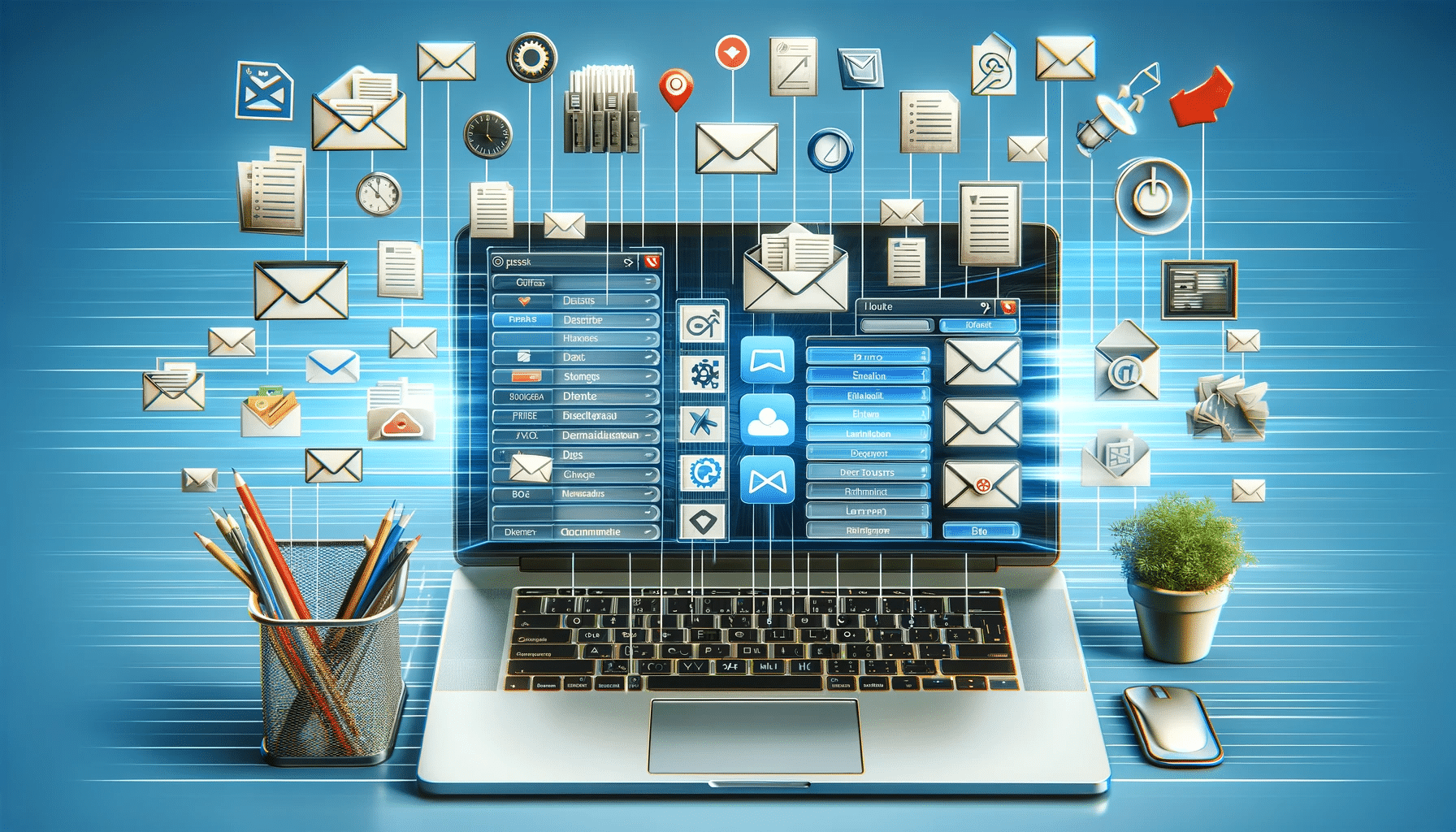 Bandeja de entrada de correo electrónico bien organizada, con carpetas, filtros y etiquetas para categorizar, ordenar y priorizar correos | Posiciona.Digital